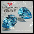 wholesale sparkling gass beads foiled pear cut(GLPS-13x18mm)